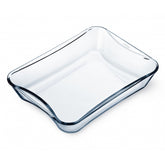 Square Roaster with Handles, Clear